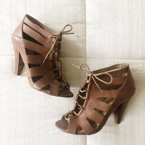 BCBGeneration Tan Heels